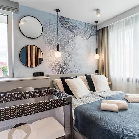 Golden Seaside By Aparo - Plaza 200m, 2 Lazienki, 2 Sypialnie Oraz Salon, 3 Tv, Balkon, Lozeczko Apartament *