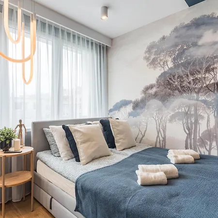 Апартаменти Golden Seaside By Aparo - Plaza 200m, 2 Lazienki, 2 Sypialnie Oraz Salon, 3 Tv, Balkon, Lozeczko Гданськ